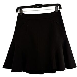 Diane von Furstenberg black A-line mini skirt. Size 0